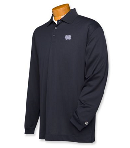 Carolina Tar Heels B&T CB DryTec LS Championship Polo - Navy Blue
